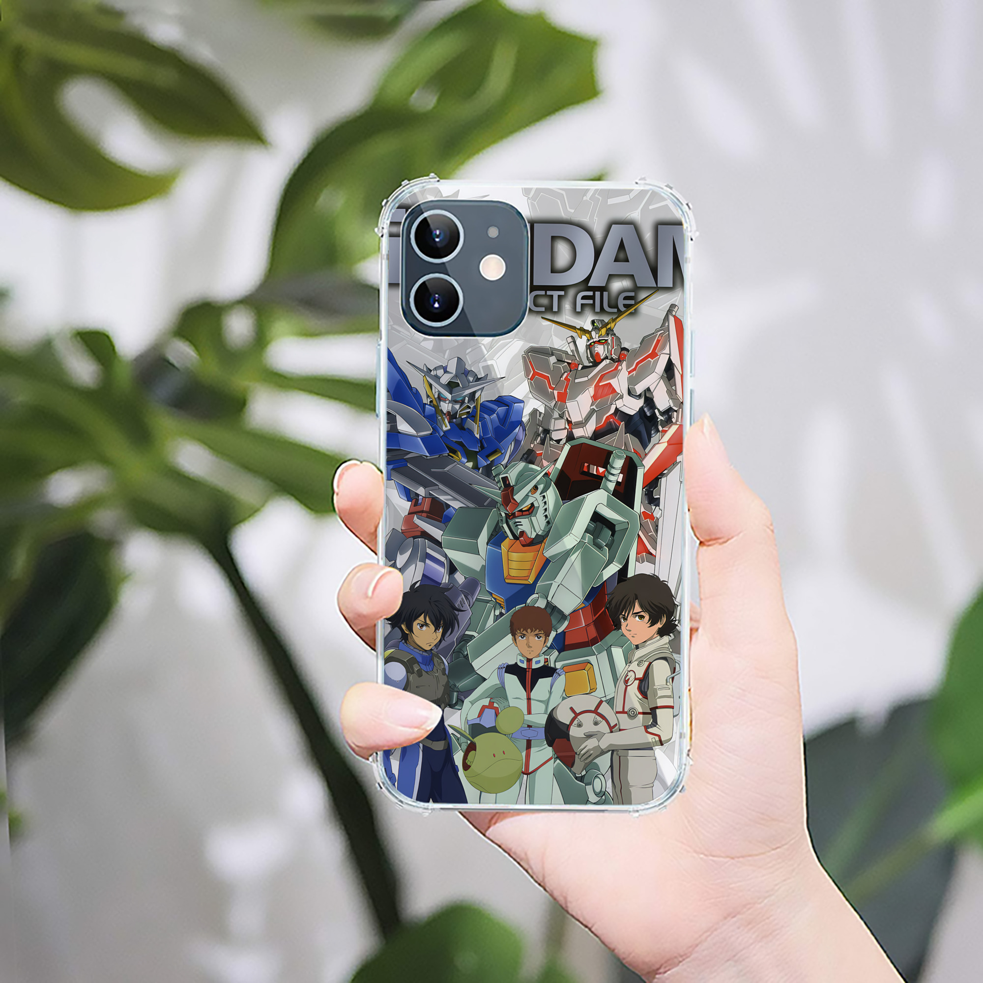 （画像用） 機動戦士ガンダム Mobile Suit Gundam 【iPhone 12シリーズ対応】透明スマホケース（クリアソフトケース）